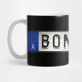 B0N - 70V1 Car license plates Mug